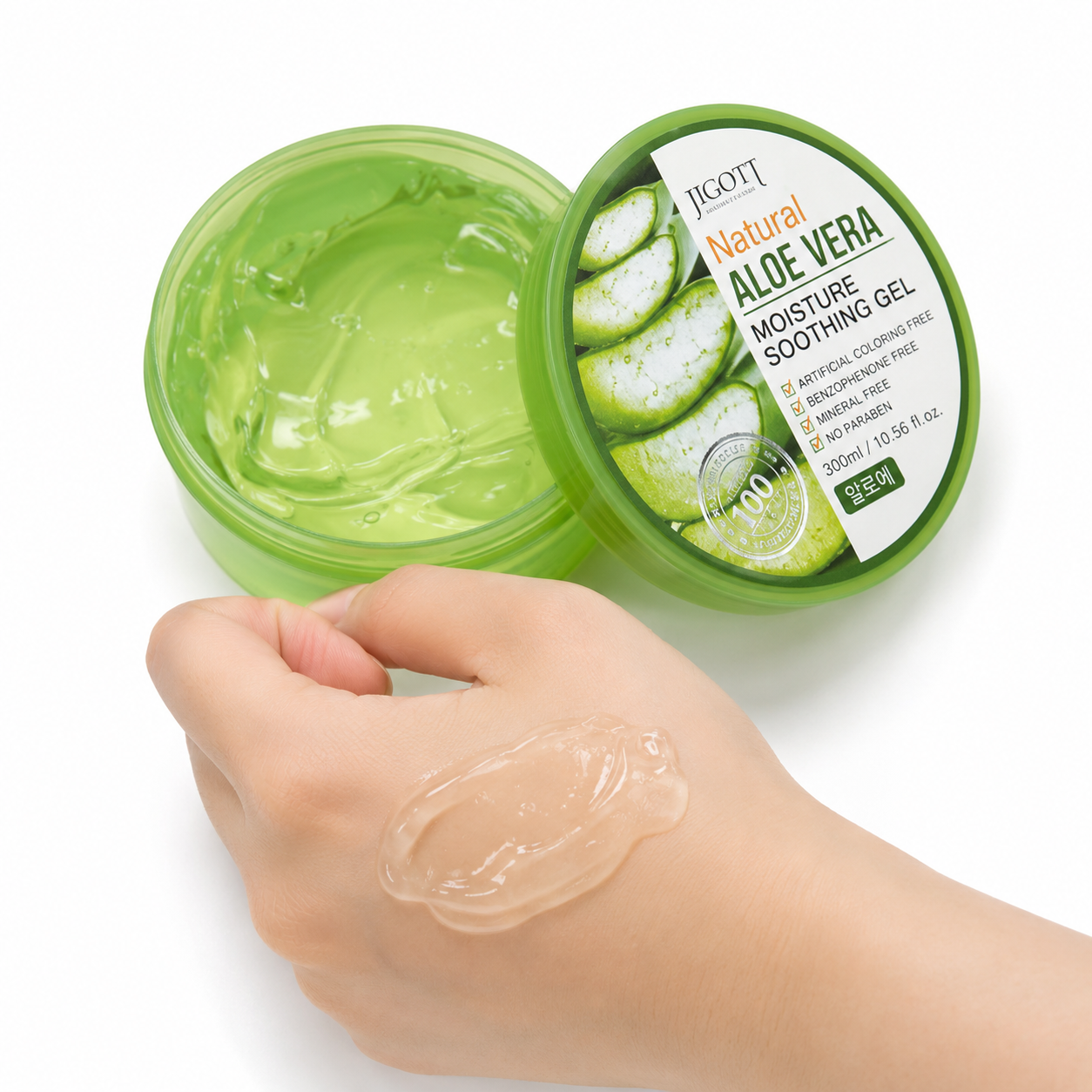 Jigott Natural Aloe Vera Moisture Soothing Gel 300 ml