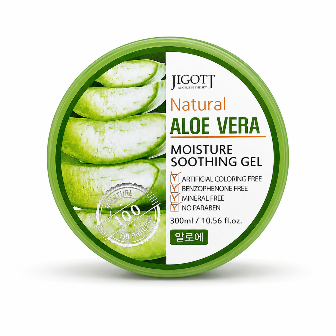 Jigott Natural Aloe Vera Moisture Soothing Gel 300 ml