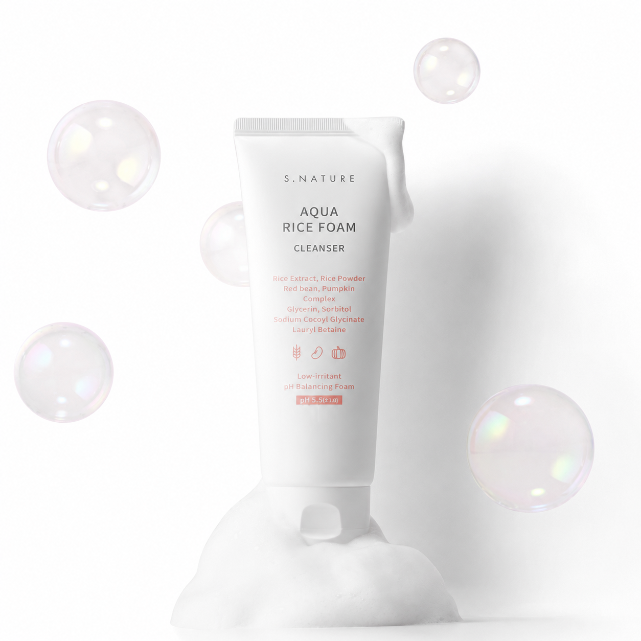 S.Nature Aqua Rice Foam Cleanser 80 ml
