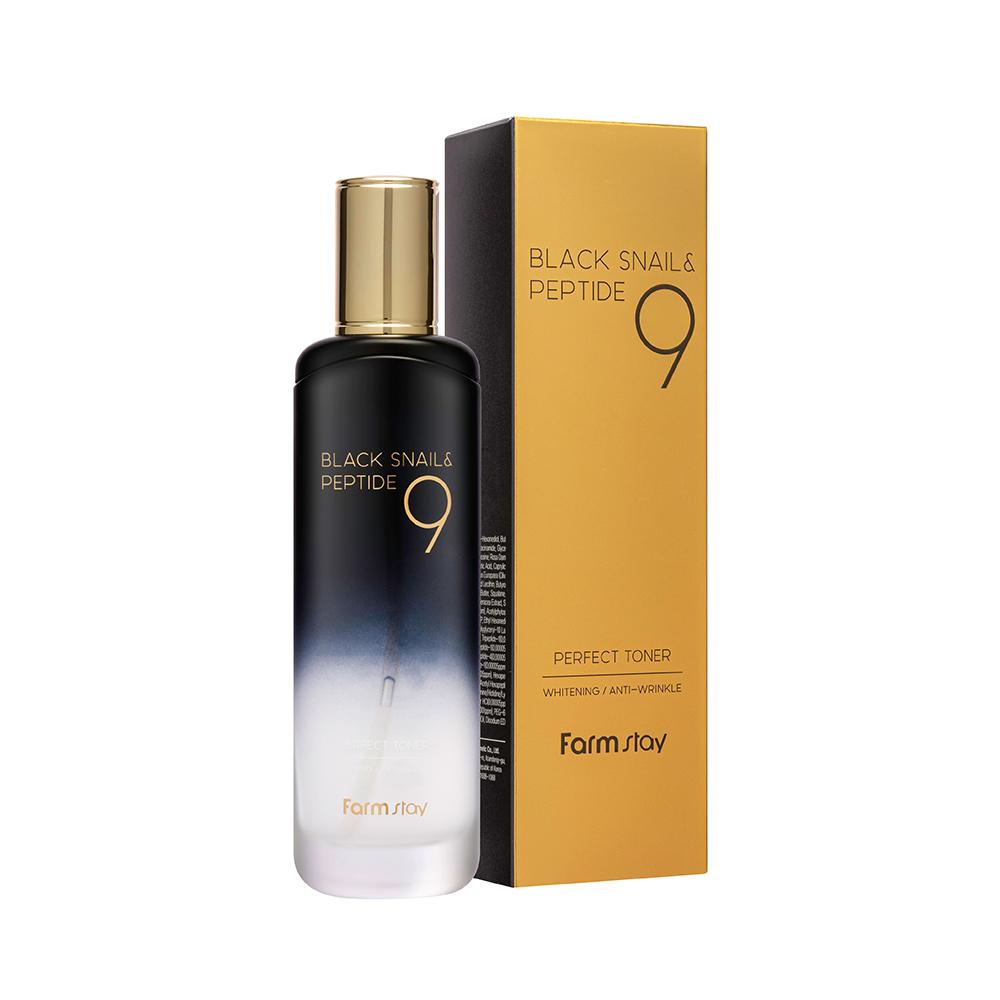 Farmstay Black Snail Peptide 9 Toner 120 ml