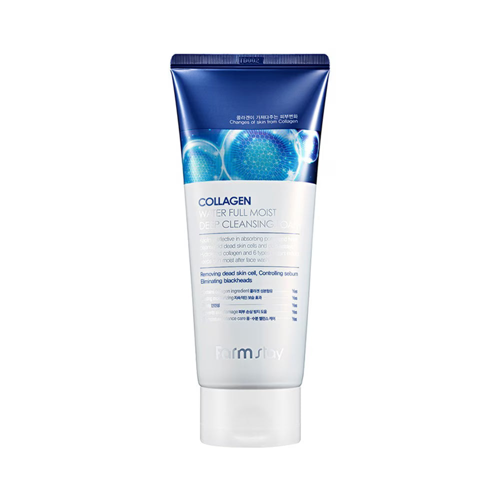 Farmstay Collagen Water Full Moist Deep Cleansing Foam 180 ml