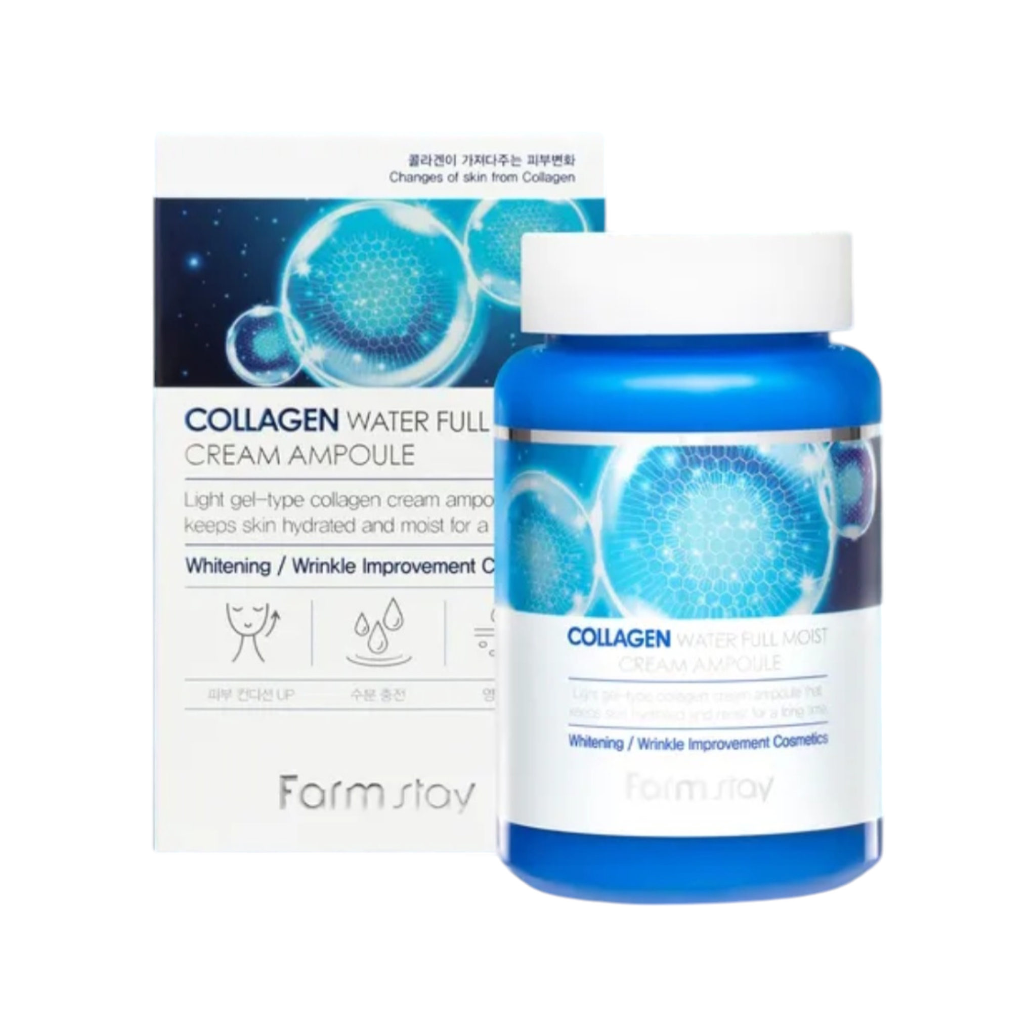 Farmstay Collagen Water Full Moist Cream Ampoule 250 ml