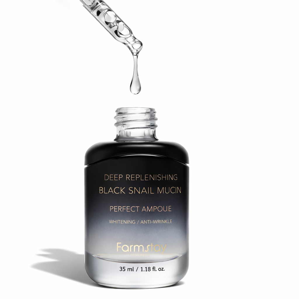 Farmstay Deep Replenishing Black Snail Mucin Perfect Ampoule 35 ml