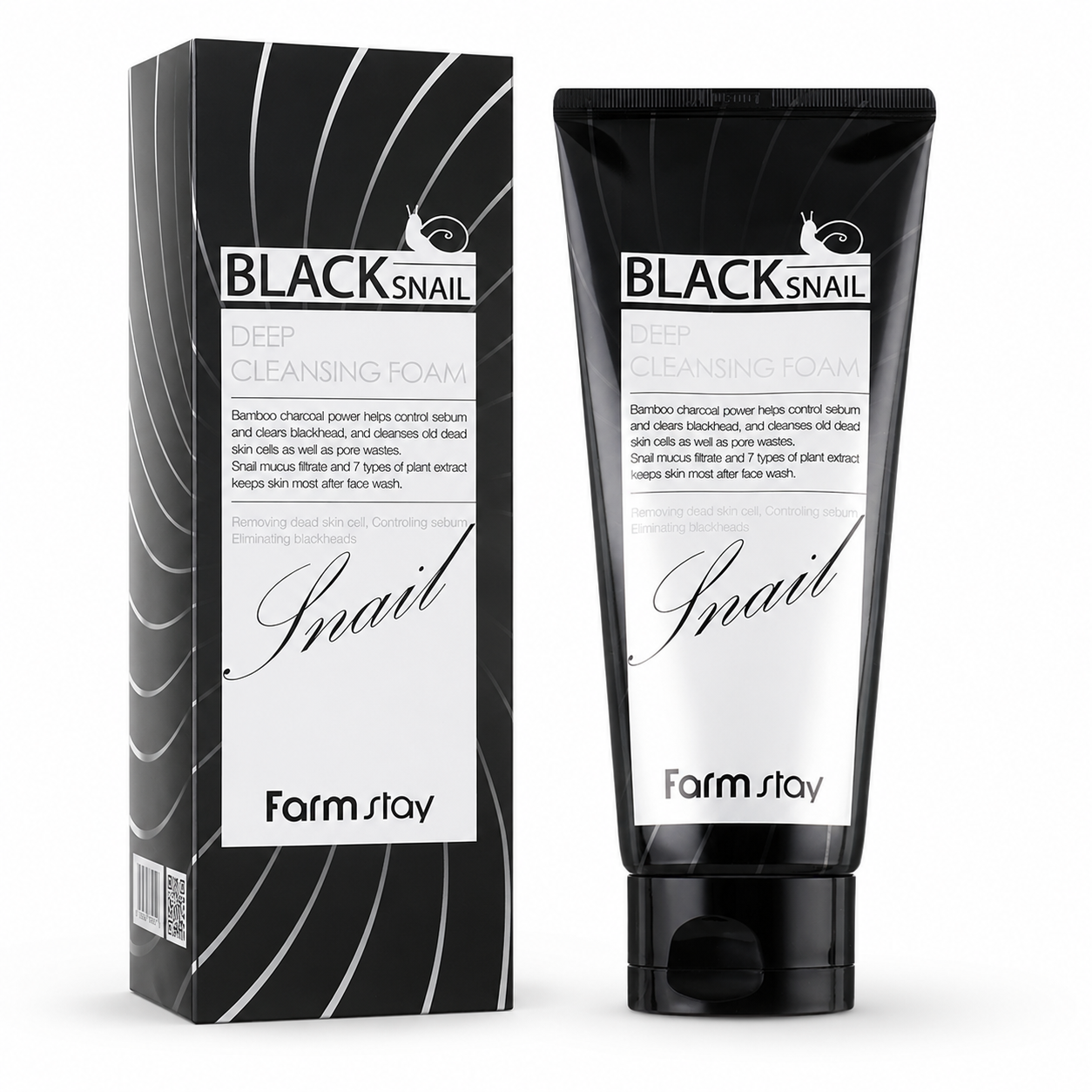 Farm Stay Black Snail Deep Cleansing Foam 180 ml