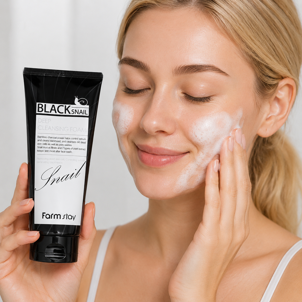 Farm Stay Black Snail Deep Cleansing Foam 180 ml