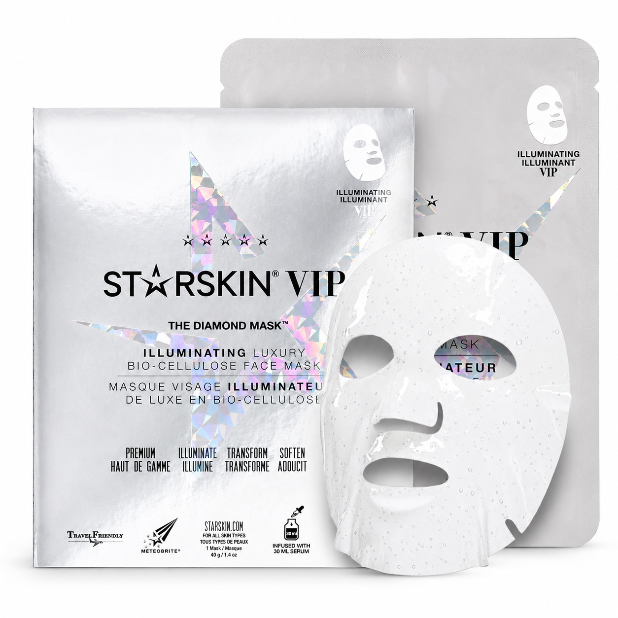 Starskin Diamond Illuminating Bio-Cellulose Face Mask 1Pz