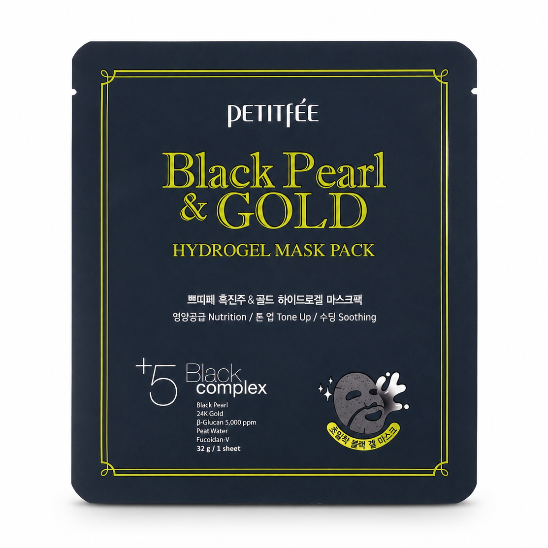 Petitfee Black Pearl & Gold Mask Pack 32 Gr
