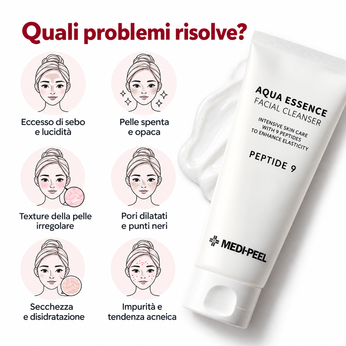 Medipeel Peptide 9 Aqua Essence Facial Cleanser 150 ml