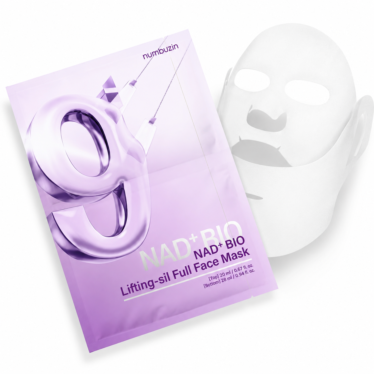 Numbuzin No. 9 NAD+ BIO Lifting-sil Full Face Mask 1 pz