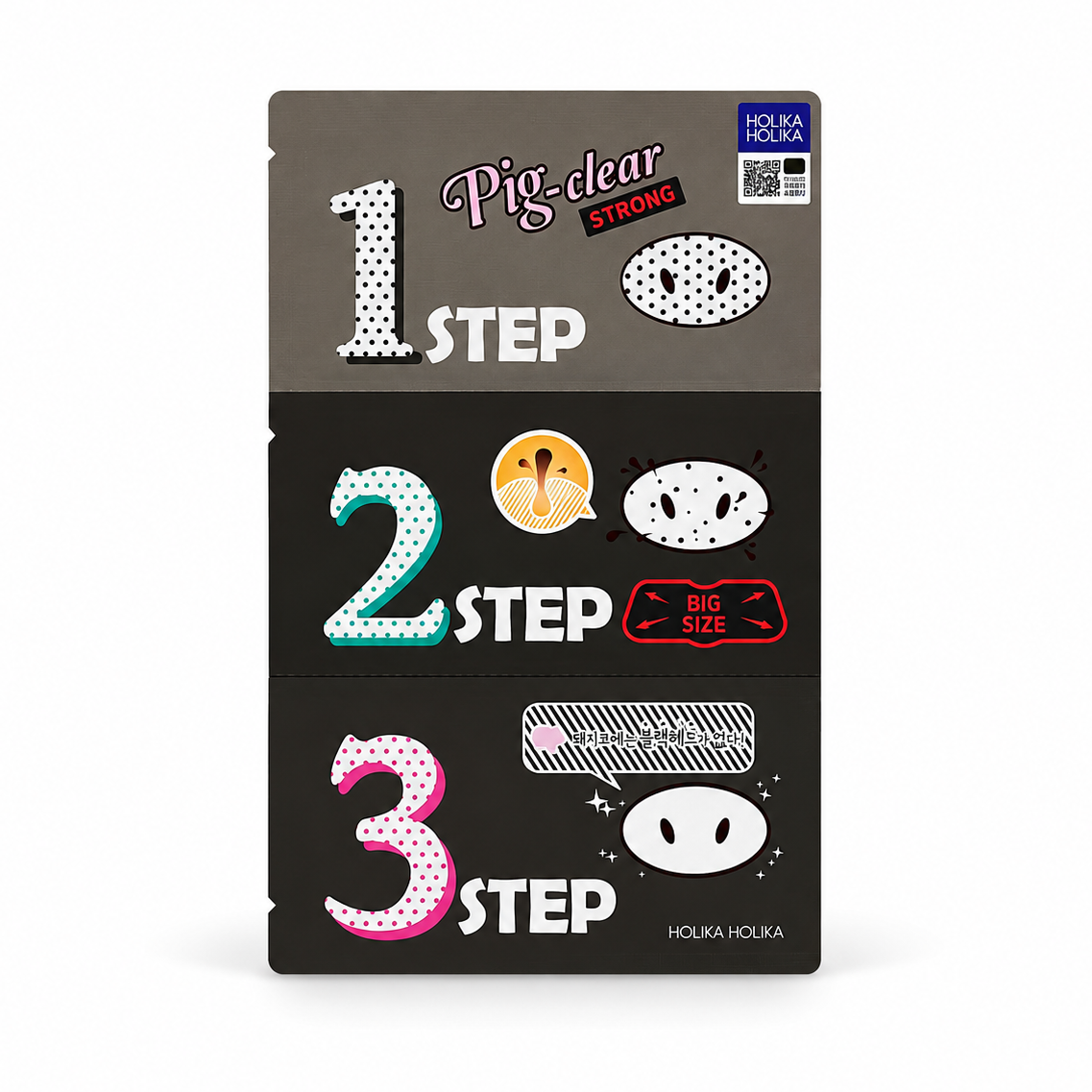 Holika Holika Pig Clear Blackhead 3 Step Kit Strong