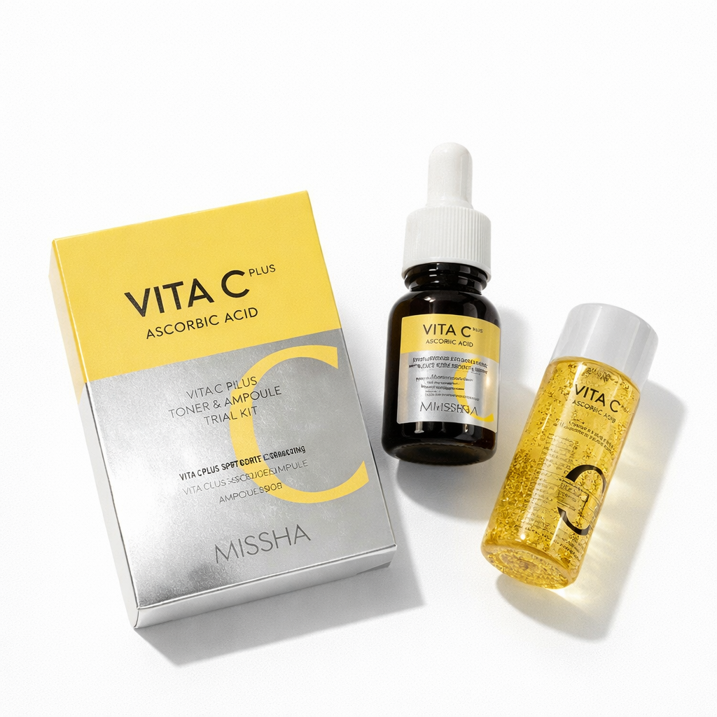 Missha Vita C Plus Toner & Ampoule Trial Kit
