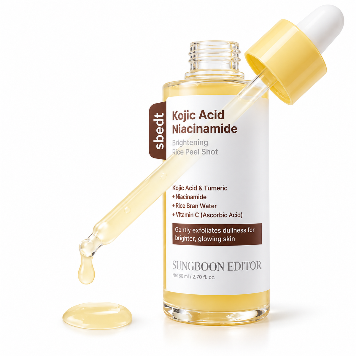 Sungboon Editor Kojic Acid Niacin Brightening Rice Peel Shot 80 ml