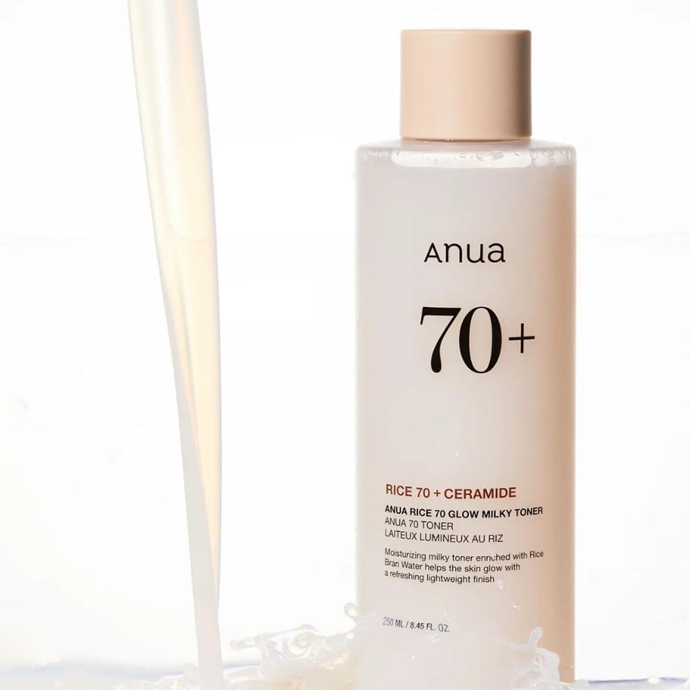 Anua 70%+ Rice & Ceramide Glow Milky Toner 250 ml