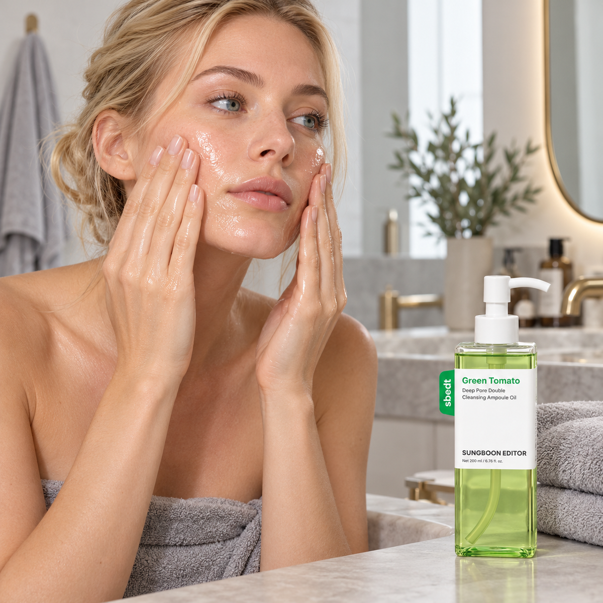 Sungboon Editor Green Tomato Deep Pore Double Cleansing Ampoule Oil 200Gr