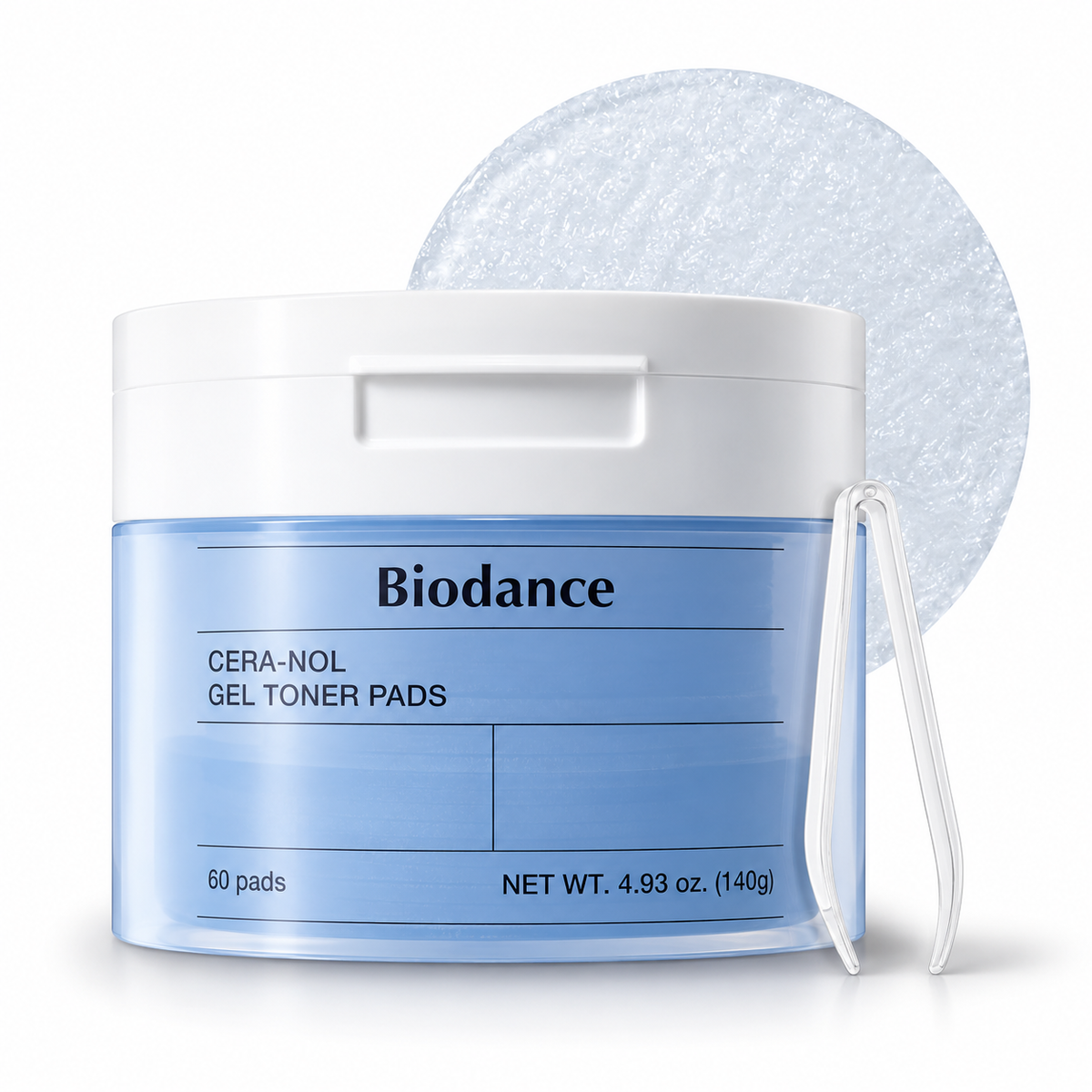 Biodance - Cera-Nol Gel Toner Pads - Gel Facial Moisturizing Pads - 60Pcs