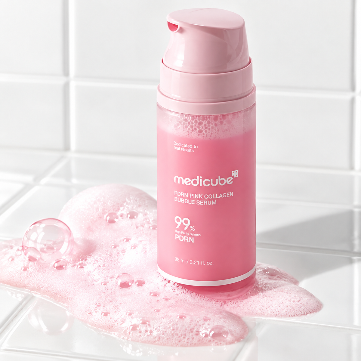 Medicube PDRN Pink Collagen Bubble Serum 95 ml