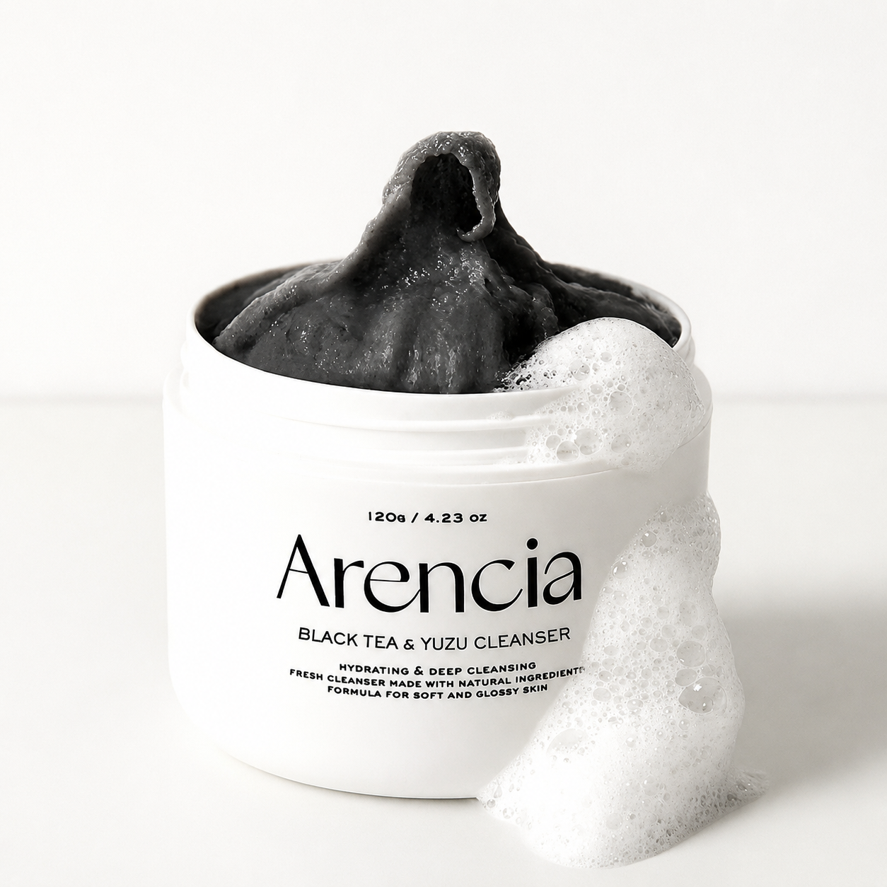 Arencia Black Tea Rice Mochi Cleanser, 120G