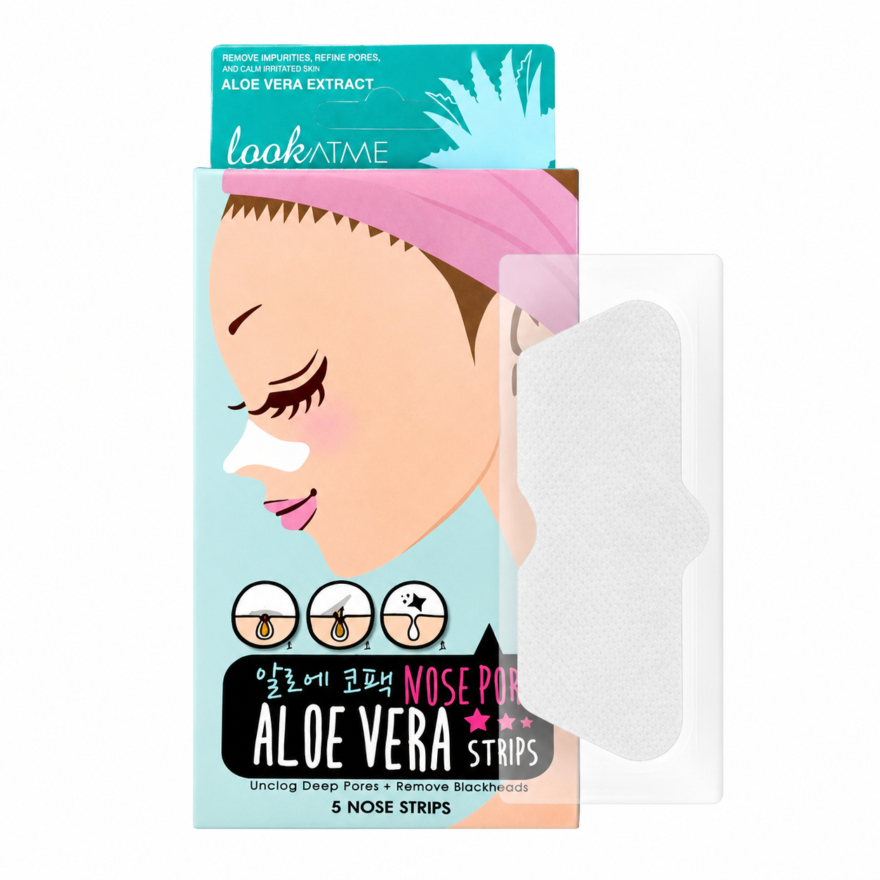 Look At Me Nose Pore Strips Aloe Vera - 5 Strips