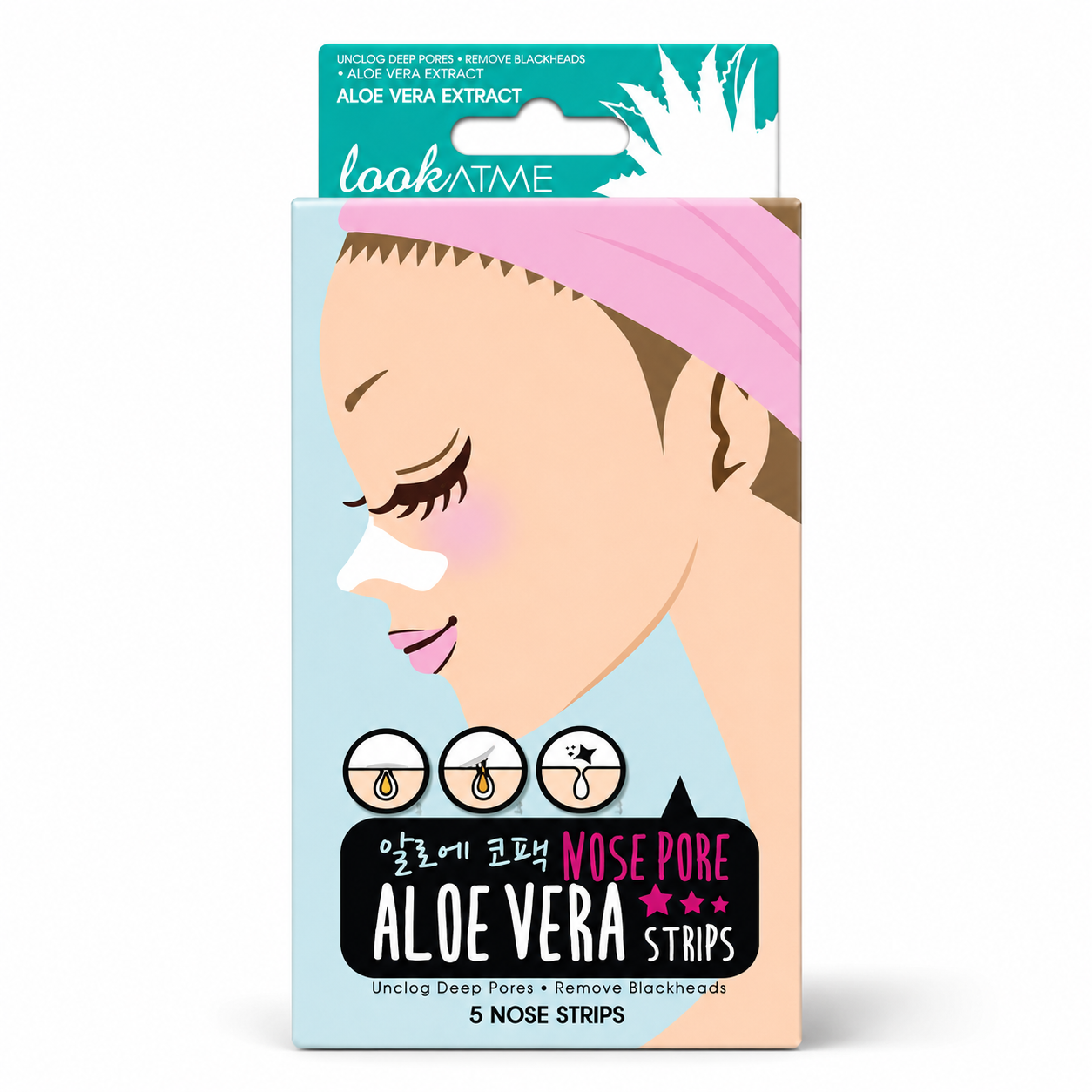 Look At Me Nose Pore Strips Aloe Vera - 5 Strips