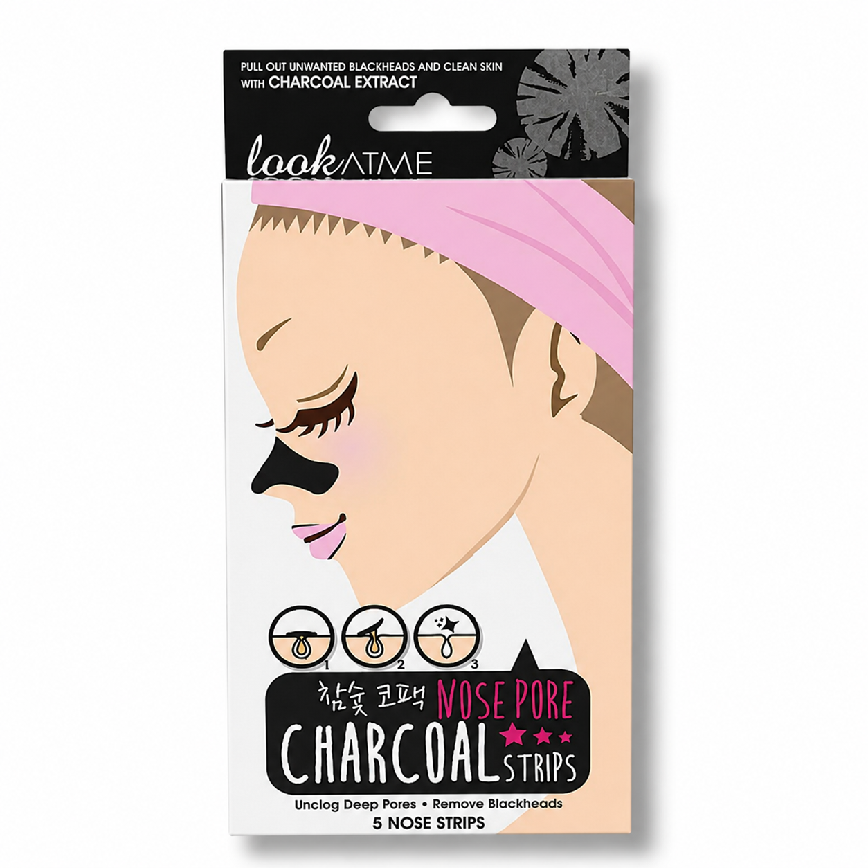 Look At Me - Nose Pore Strips Charcoal 0.2 G X 5 Units