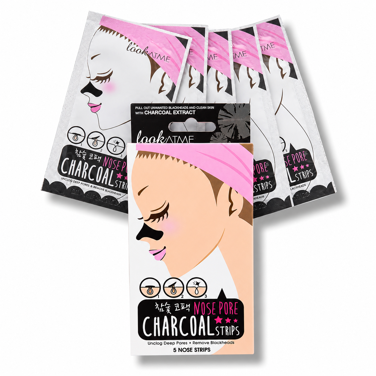 Look At Me - Nose Pore Strips Charcoal 0.2 G X 5 Units