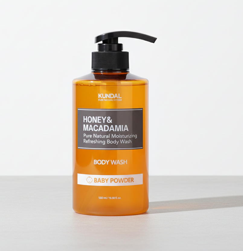 Kundal Honey&Macadamia Baby Powder Pure Body Wash 500 ml