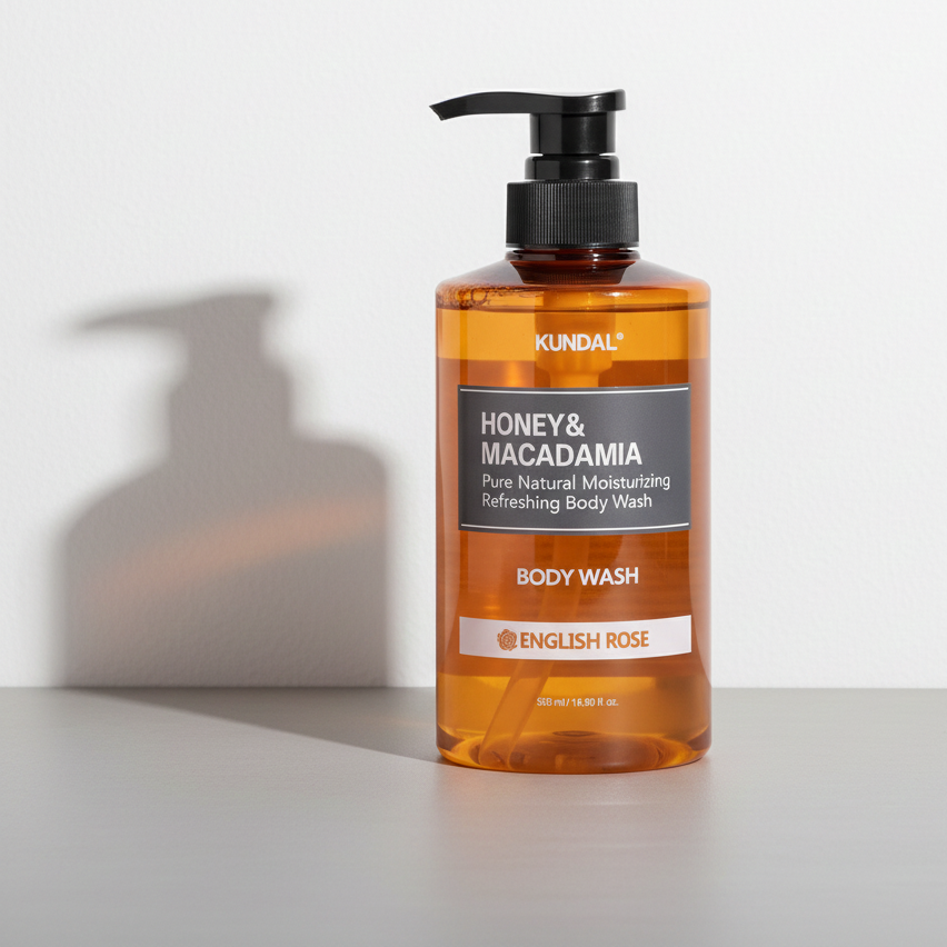 Kundal Honey&Macadamia English Rose Pure Body Wash 500 ml